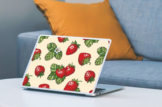 Sticker pour ordinateur portable - 12,3 pouces - Fraises - Fruits - Motifs - 30x22cm - Autocollants pour ordinateur portable - Skin pour ordinateur portable - Housse