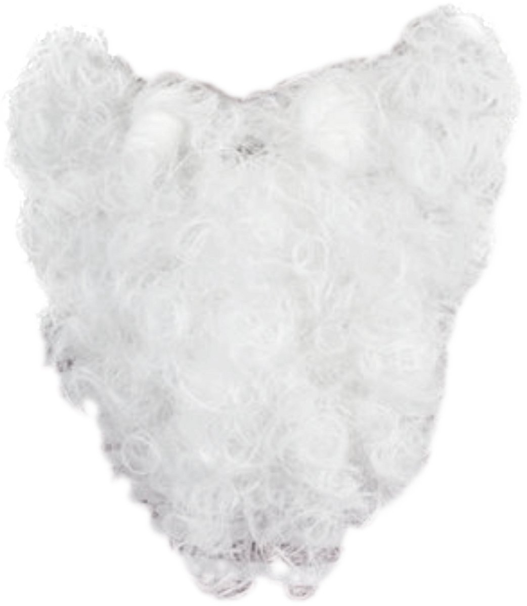 Witbaard Baard Kabouter Synthetisch Wit