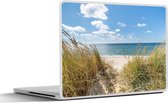 Laptop sticker - 11.6 inch - Duin - Gras - Zee - Strand - 30x21cm - Laptopstickers - Laptop skin - Cover