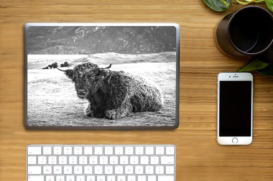 Autocollant pour ordinateur portable - 10,1 pouces - Highlander écossais - Berg - Animaux - 25x18cm - Autocollants pour ordinateur portable - Skin pour ordinateur portable - Housse