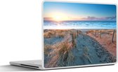 Laptop sticker - 13.3 inch - Strand - Zee - Zon - Duin - 31x22,5cm - Laptopstickers - Laptop skin - Cover