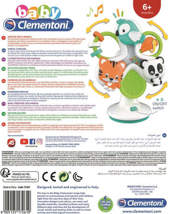 Baby Clementoni - Ring-een-Ring - Activity Center - Activiteiten aan Tafel - Met Melodieën en Geluiden van Clementoni — afbeelding 4