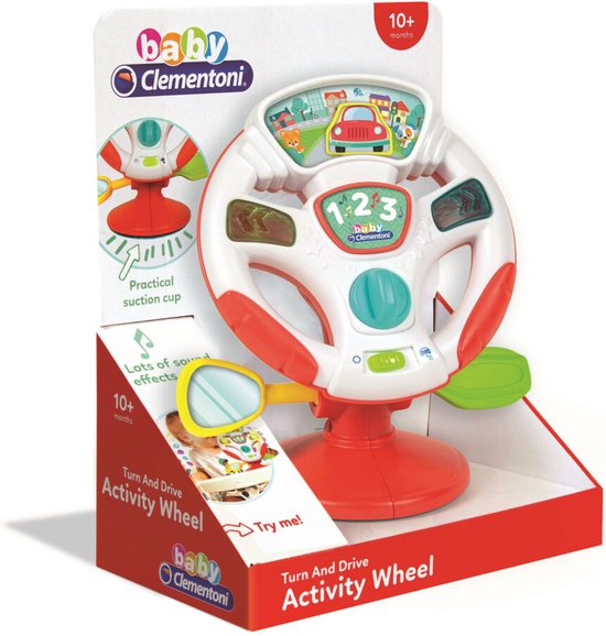 vieren Bijna Omgaan met Baby Clementoni - Activity Wheel - Speelsgoed Stuur met Activiteiten -  Speelstuur voor... | bol.com