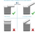 Diagram met vier afbeeldingen die tonen hoe magneten veilig van een stapel te verwijderen: opzij schuiven en optillen (correct) versus recht omhoog trekken (incorrect).