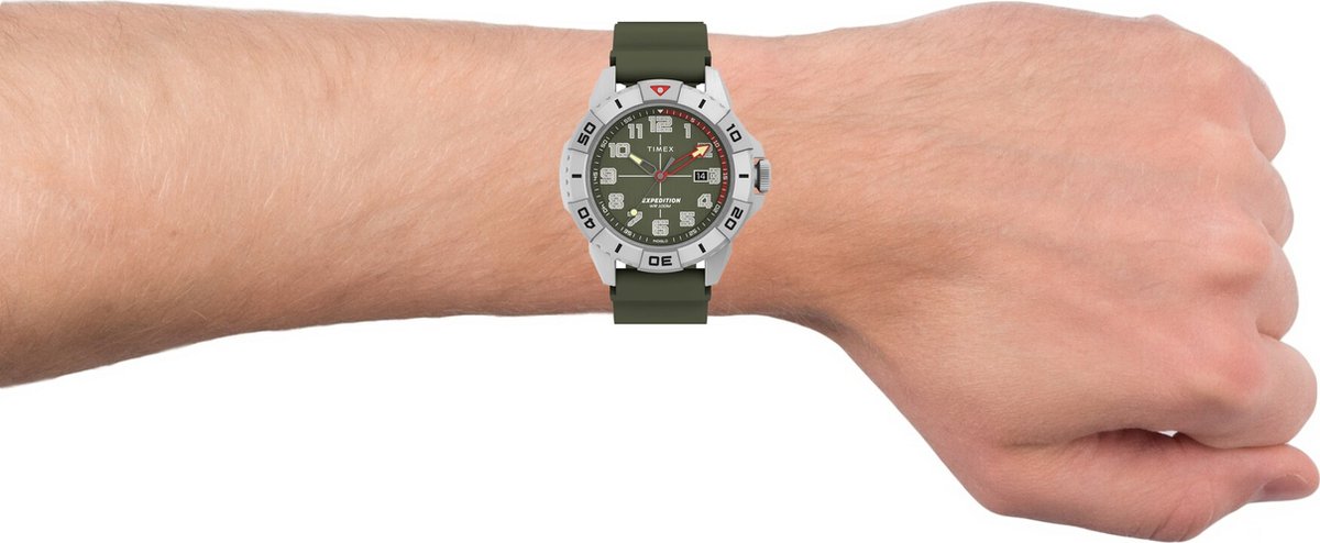 Timex Expedition North Ridge TW2V40700 Horloge - Siliconen - Groen - Ø 42 mm