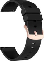 Bizoule Silicone Smartwatch Bandje CS3 Smartwatch - Zwart-Goud - 20mm