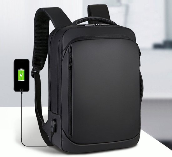 Laptop Rugzak - Rugzak - Waterdichte Rugzak - Schooltas - Inclusief USB Oplaadstation