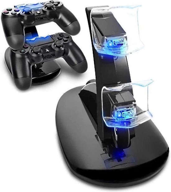 S&C - Controller Dock Charger Oplaad Station Voor ps4 playstation 4  controller - USB... | bol.com