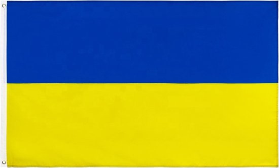 Vlag Oekraïne 90x150cm | Oekraine | Oekraiense Vlag | Met 2 Zeilogen