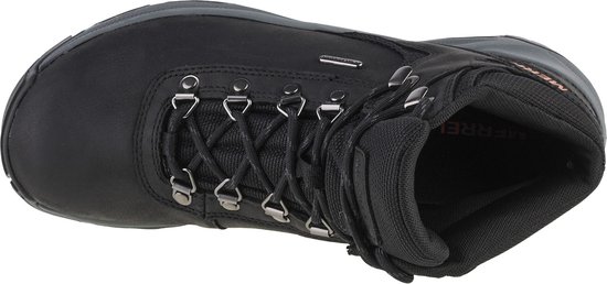 Merrell Erie Mid Leather WP Black Chaussures de randonnée Hommes - Noir - Taille 42
