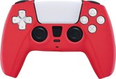 Sillicone Hoes geschikt voor Playstation 5 Controller - PS5 Silicone Hoes - Accessoires - Cover - Hoesje - Siliconen skin case - Rood