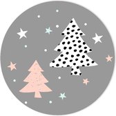 Kerst Sluitzegels - 15 Mooie Cadeau Stickers Kerstmis - Cadeaustickers Pastel Kerst - 45 mm Sluitzegel Stickers - Goedkope Sluitstickers - Envelopstickers, Kerststickers, Cadeauzakje Stickers, Inpakken, Cadeaustickers, Kadostickers - Kerstkaart Maken