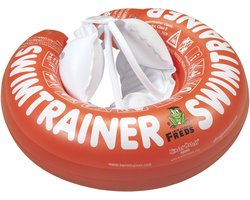 VOORDEEL BABY ZWEMSET: SWIMTRAINER “Classic” ROOD (3MND - 4JR) + WASBARE ZWEMLUIER SIZE 1 (4KG-9KG) BLAUW + HANDPOMP | ZWEMTRAINER | ZWEMBANDJES | Keurmerken: CE-TüV-EN13138-1:2014