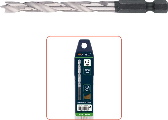 Fisch-Tools Houtspiraalboor Profi HSS 18 mm; boorlengte 100 mm | 013C180140