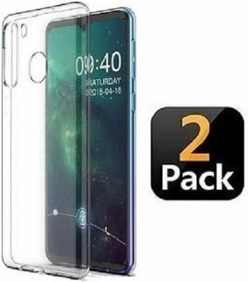 Samsung A11 Hoesje Siliconen TPU Transparant 2x