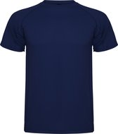 Donker Blauw unisex sportshirt korte mouwen MonteCarlo merk Roly maat XL