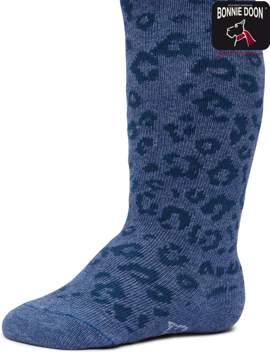 Bonnie Doon Baby Panterprint Maillot Blauw maat 80/86 - Meisjes - Panter Print - Organic - Zacht Organisch Katoen - GOTS gecertificeerd - Panther Patroon - Gladde naden - Comfortabele Boord - Geen vervelende naden - China Blue - BP214905.179