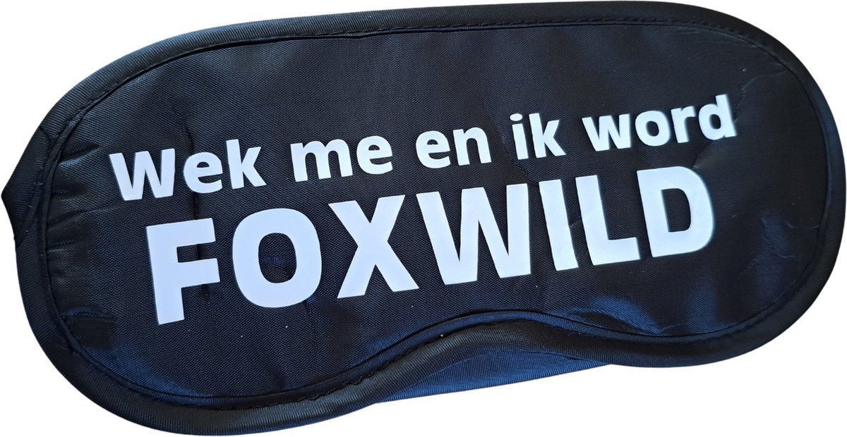 TWOA-Slaapmasker-Grappige tekst- zwart polyester- Foxwild familie Gillis humor