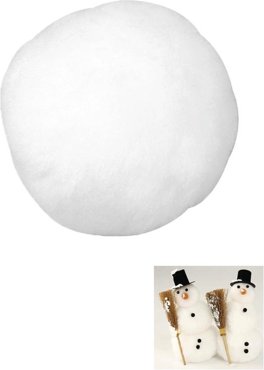 Rayher Hobby Sneeuwballen - 16x stuks - wit - D6 cm - acryl - sneeuwversiering - winter