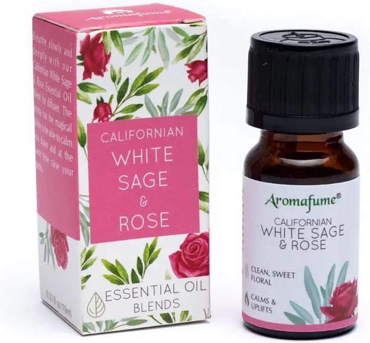 Goedkoopste Witte salie & Roos essentiële olie mix Aromafume White Sage & Rose