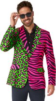 Suitmeister Party Neon Blazer - Mannen Colbert - Multicolor - Carnaval & Halloween - Maat L