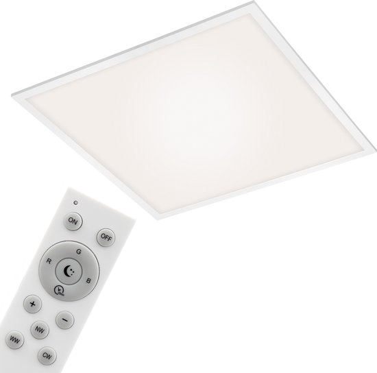 Briloner Leuchten - LED-paneel, LED-plafondlamp dimbaar, frameloos