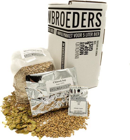 Bierbrouwpakket navulpakket IPA - Ingrediëntenpakket – Navulling – DIY