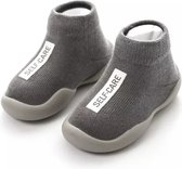 Anti-slip schoenen - Sloffen voor kinderen - Sloffen van Baby-Slofje - Herfst - Winter - grijs maat 18/19
