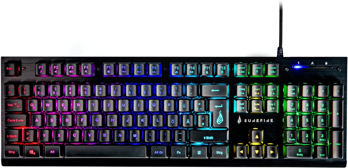 KingPin X2 RGB Multimedia Metaal Keyboard QWERTZ (DE)