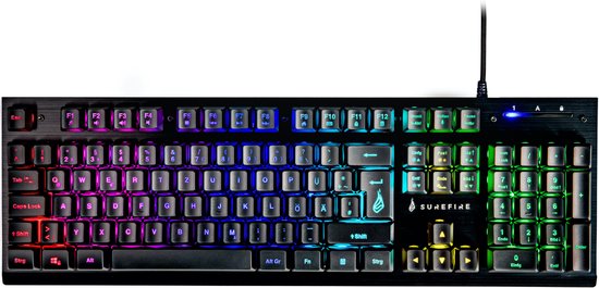 KingPin X2 RGB Multimedia Metaal Keyboard QWERTZ (DE)