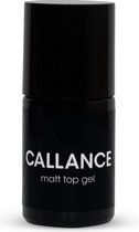 Callance Matt Top Gel, UV / LED Matte Topcoat 15ml - mat top coat - gel - acryl - acrylgel - polygel - gelpolish - gellak - polish - nagels - nagel - manicure - nagelverzorging - nagelstyliste - nagelstylist