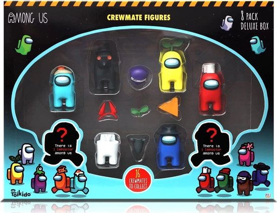 Among Us Crewmate 8-pack figuren - 1 willekeurige set - Spaar ze allemaal