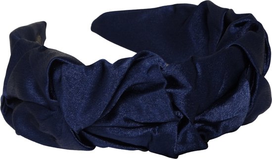 Jessidress® Diademen Elegante Hoofdband Grote Haar Diadeem Dames Haarband - Donker Blauw