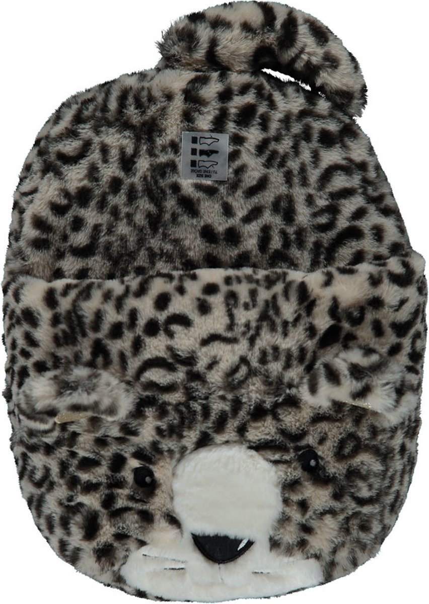 Goedkoopste Apollo - Grote voetenwarmer slof - Luipaard - one size 30 x 27 cm - Dierensloffen