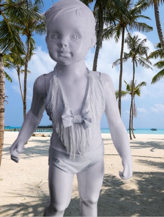 harpoen Neerduwen Wijzer Maat 56 Bikini zwemkleding Wit franje badkleding baby en kind zwem kleding  | bol.com