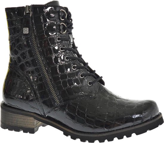 Helioform 658.022 Dames Veterboot - Zwart | bol.com