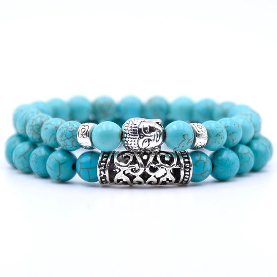 Set van 2 - Balans Armbanden - Onyx & Agaat - Doelgerichtheid