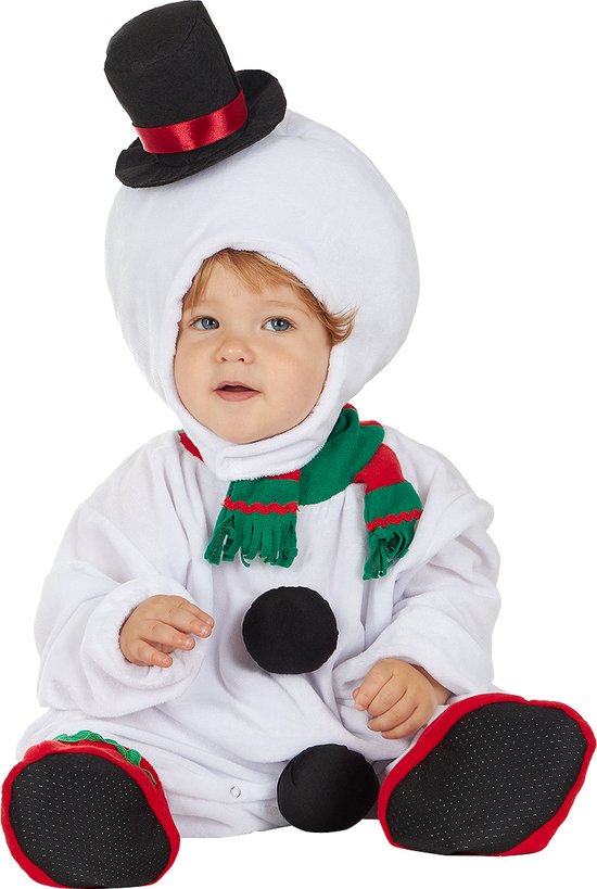 FUNIDELIA Sneeuwpop Kostuum voor baby - Maat: - Wit