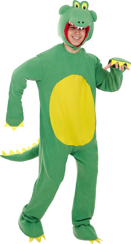 FUNIDELIA Krokodil Kostuum Voor voor vrouwen en mannen - Maat: - Groen