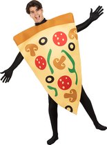 FUNIDELIA Pizza kostuum voor Volwassenen - One Size - Bruin