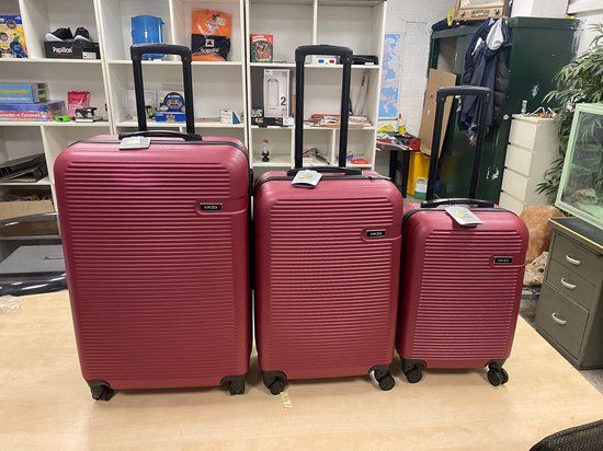 MKZO Koffersset 3-Delig - WIJNROOD - Large - Middel -...