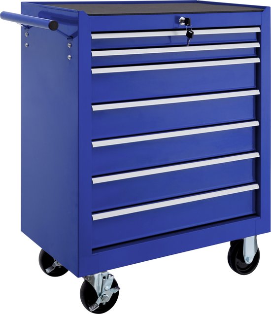 Armoire à outils 2 portes avec 4 étagères +3 tiroirs Armoire à outils 2 portes avec 4 étagères +3 tiroirs