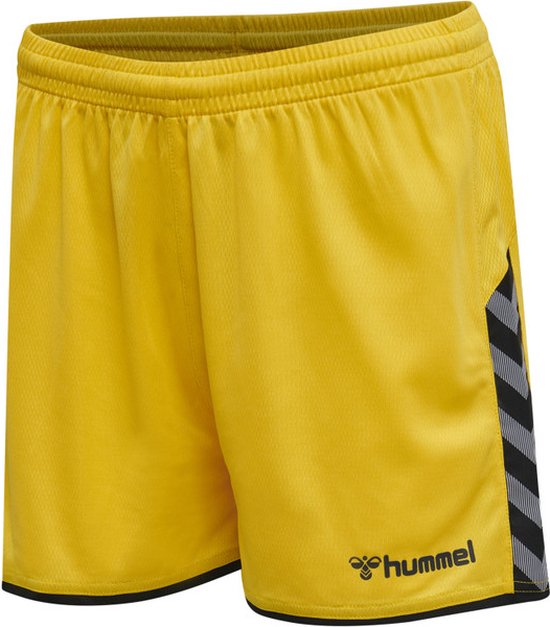 Hummel Authentic Poly Short Dames - Sportbroeken - geel - Vrouwen