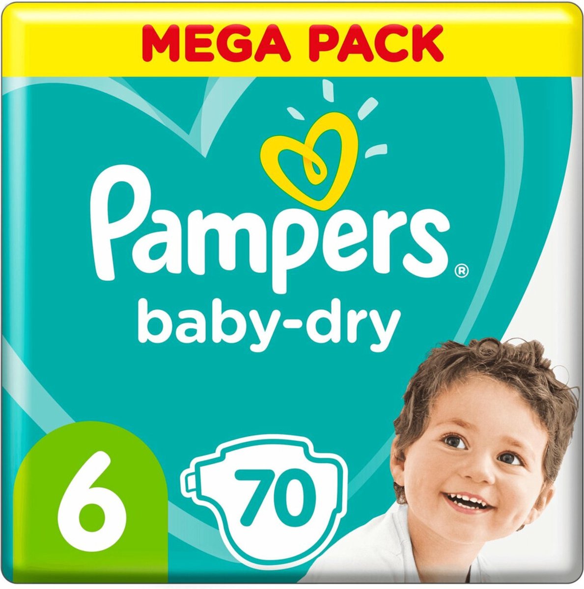 Pampers Baby Dry Maat 6 - 70 Luiers - Pampers