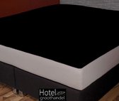 Topper Hoeslaken - Zwart Jersey Stretch 160g.m2| 100% katoen