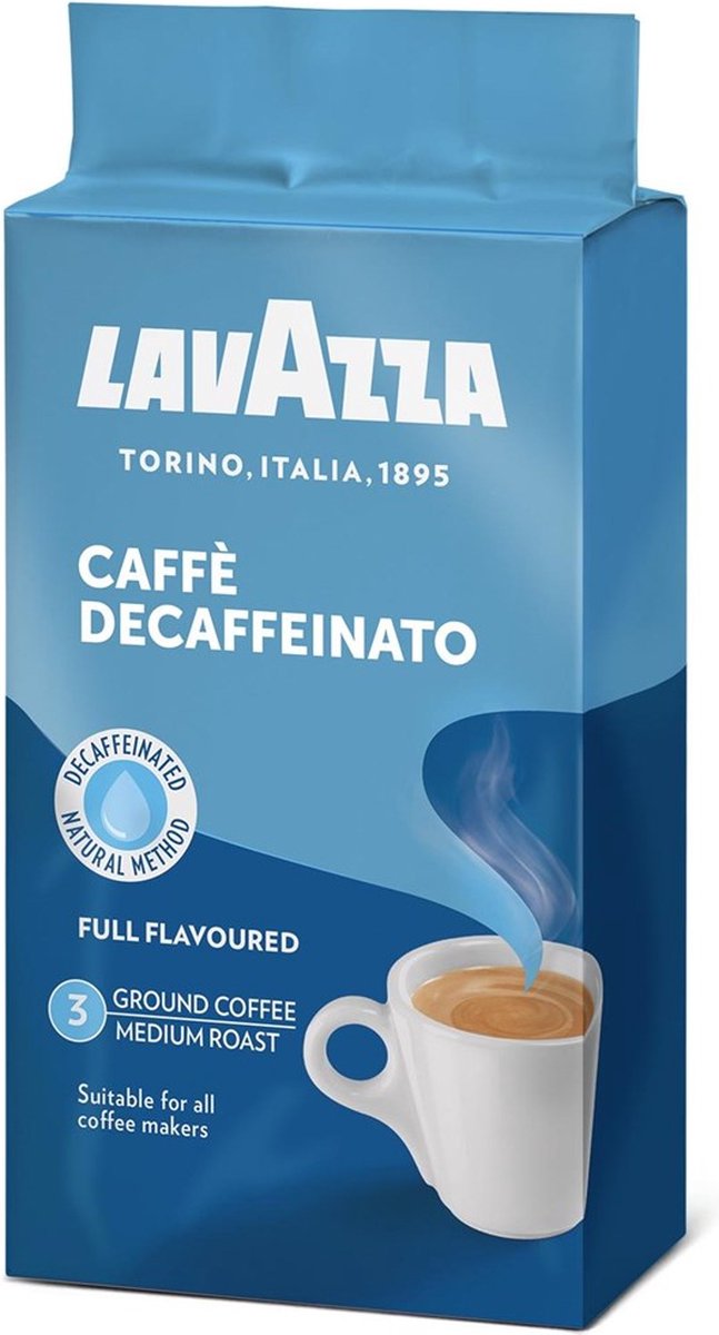 Lavazza DEK Cafeïnevrij Gemalen koffie - 250 gram thumbnail 3