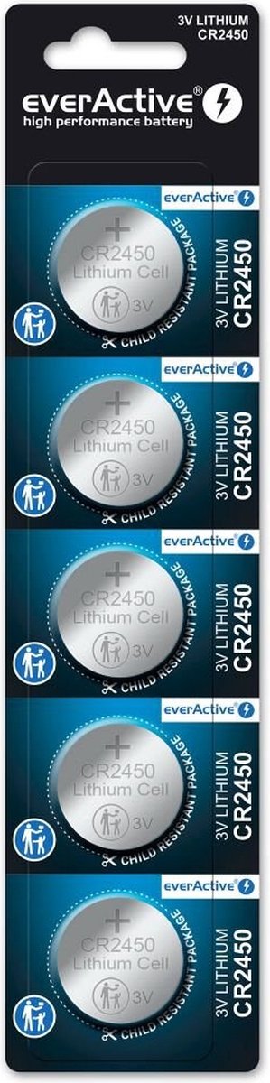 Everactive CR24505BL huishoudelijke batterij Wegwerpbatterij CR2450 Lithium