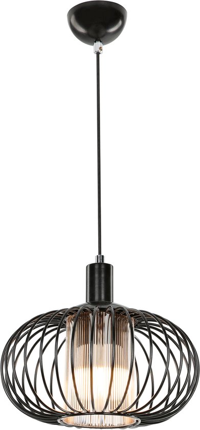 Hanglamp Batley E27 zwart