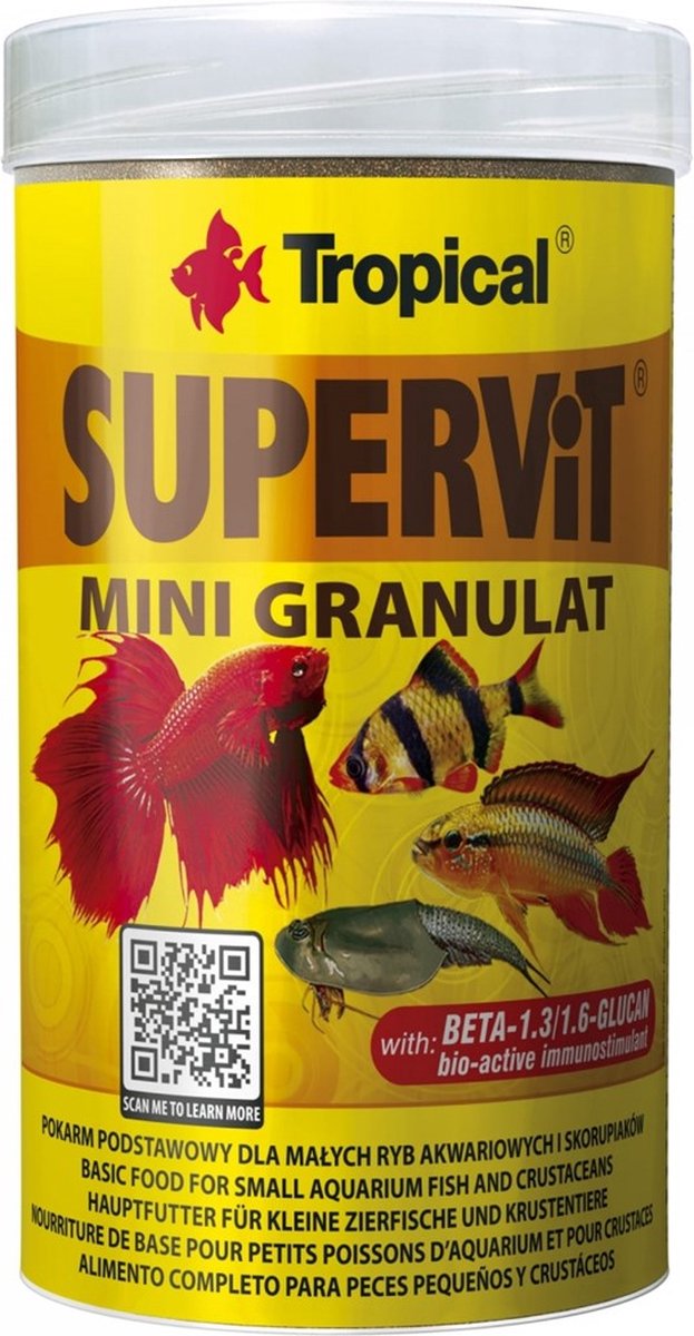 Tropical Supervit Mini Granulaat 250ml | Aquarium Visvoer