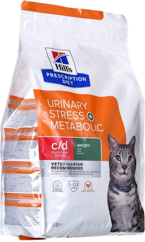 Hill´s Prescription Diet C/d Multicare Stress En Metabolisch Kattenvoer 1.5kg Transparant 1.5kg